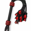 Hidden Desire Genuine Leather Roses Whip elegancki bat z rÄ…czkÄ… i motywem roÅ¼