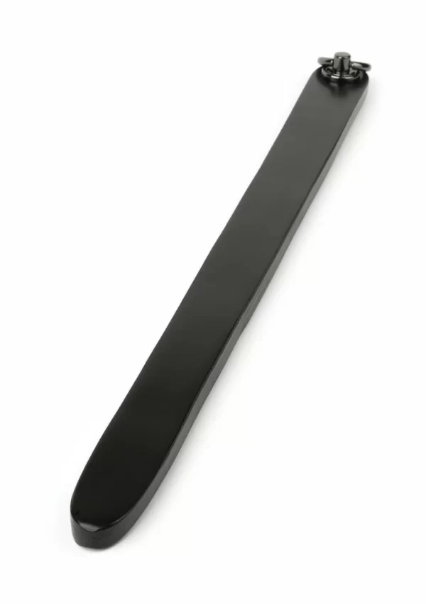 Hidden Desire Genuine Leather Ruler - elegancki skorzany liniaÅ‚ 40 cm czarny