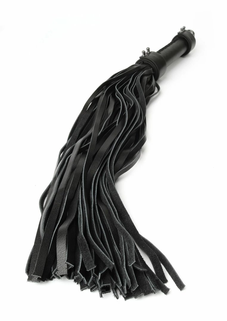 Hidden Desire Genuine Leather Whip 55cm - elegancki bat z naturalnej skory