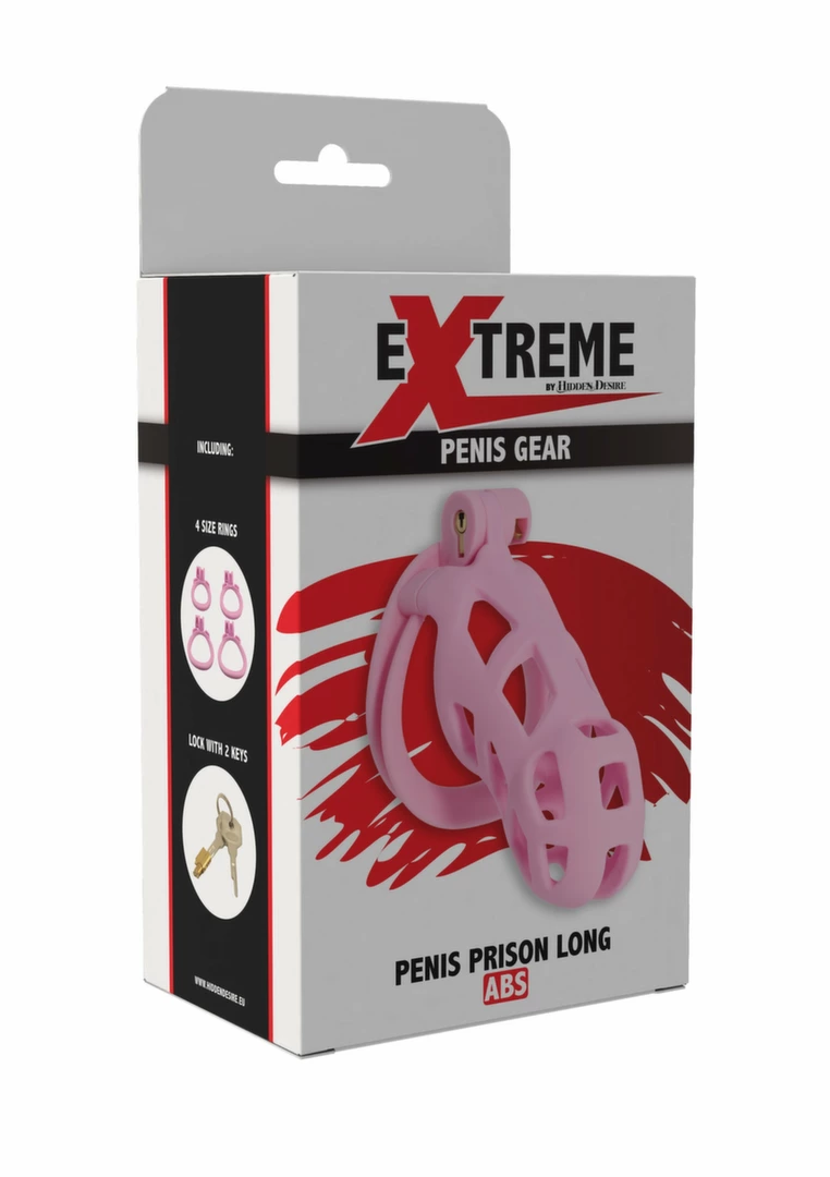 EXTREME by HIDDEN DESIRE Penis Prison Long Cage ABS Black