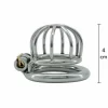 HIDDEN DESIRE Extreme Chastity Harness X-Short metalowy