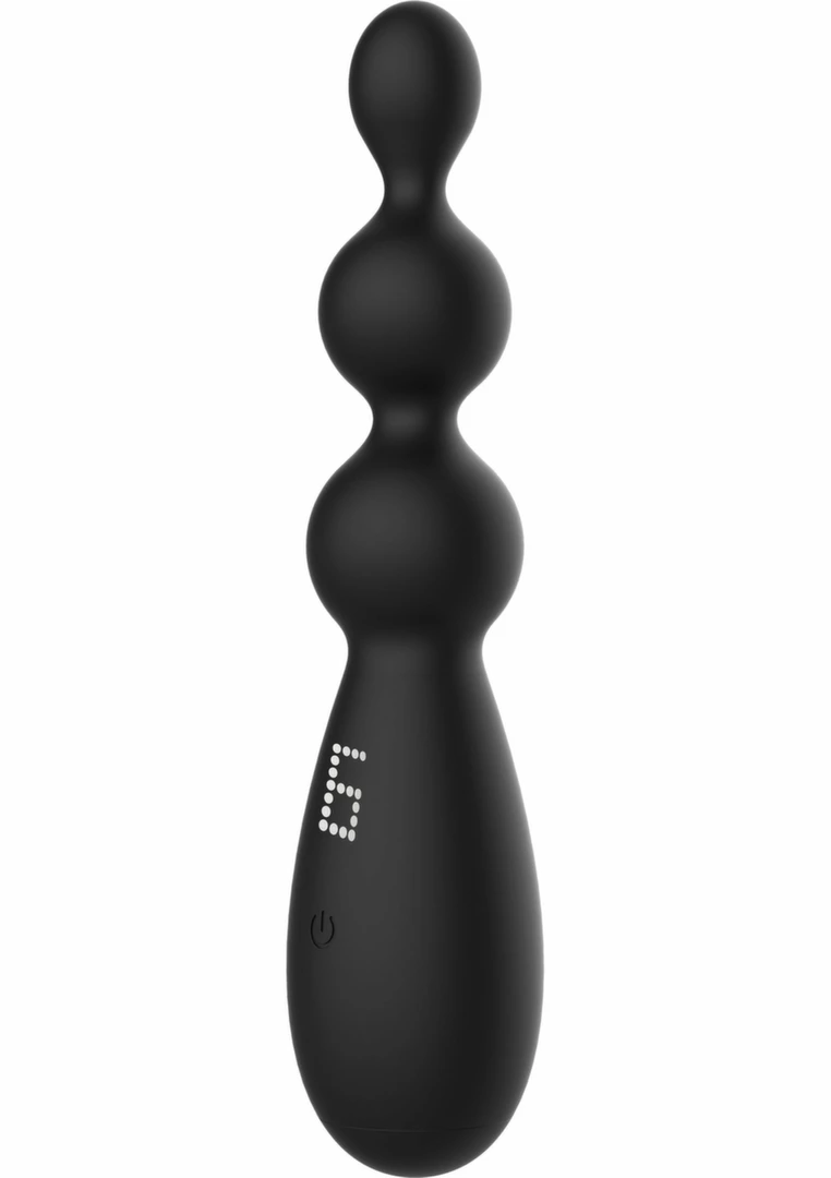 Extreme Triple Thrill Anal Vibrator Silicone 3-Sphere Black 8713221840851