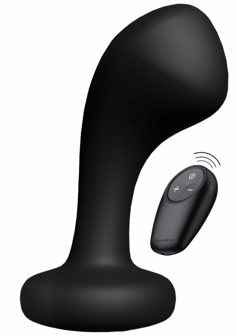Bullshead Power Anal Plug Remote Control Silicone Black USB-C