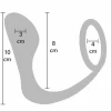 Ass Delight Prostate Plug Silicone Comfort Ring Black 12 cm
