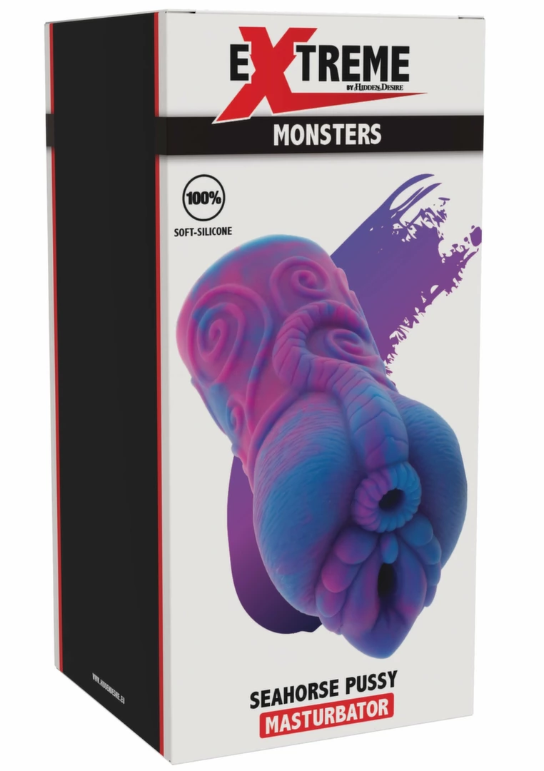 EXTREME by HIDDEN DESIRE Seahorse - silikonowa maszyna intymna 14 - Anelma HIDDEN DESIRE EXTREME Seahorse Intimate Machine Silicone Dual-Entry combines an ergonomic design for comfortable