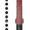 Realistic Thrusting and Wiggling Vibrator silikonowy z
