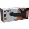 INFERNO Hollow Vibrating Strapon silikonowy 18 cm z pilotem