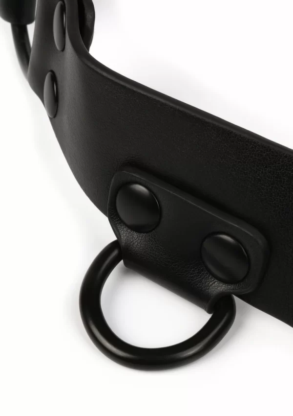 AVANZA VANTAGE 8 Core Body Harness czarny pas na tors PU Leather