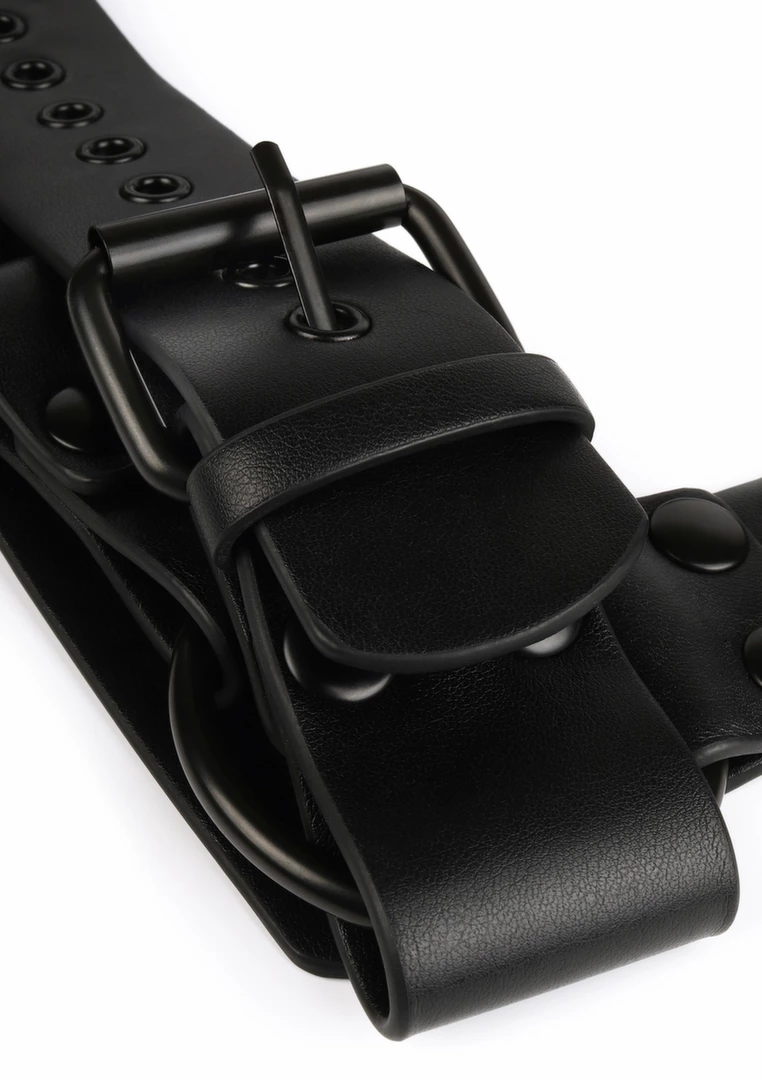 AVANZA VANTAGE 8 Core Body Harness Black PU Leather