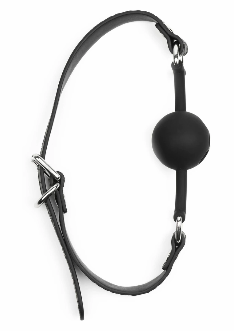 AVANZA FEROS Croc-Embossed Adjustable PU Leather Ball Gag
