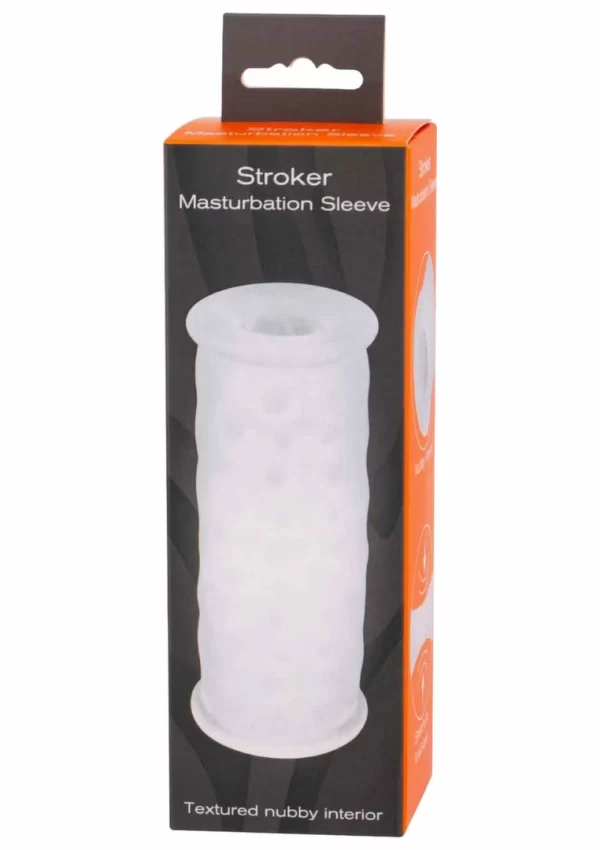 Stroker Masturbation Sleeve Transparent Intimate System 4890888141867 combines flexible elastomer and an ergonomic design in a practical