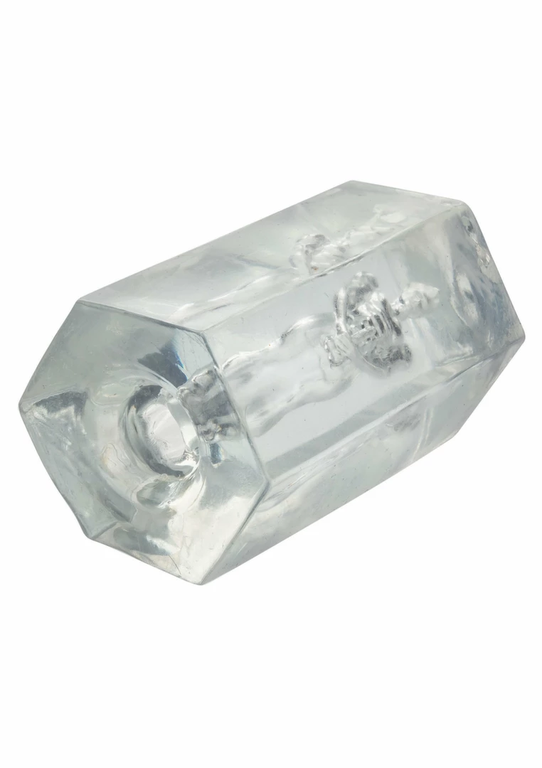 Guys Guys Guys Romeo Transparent Compact Intimate Device combines flexible elastomer for comfortable