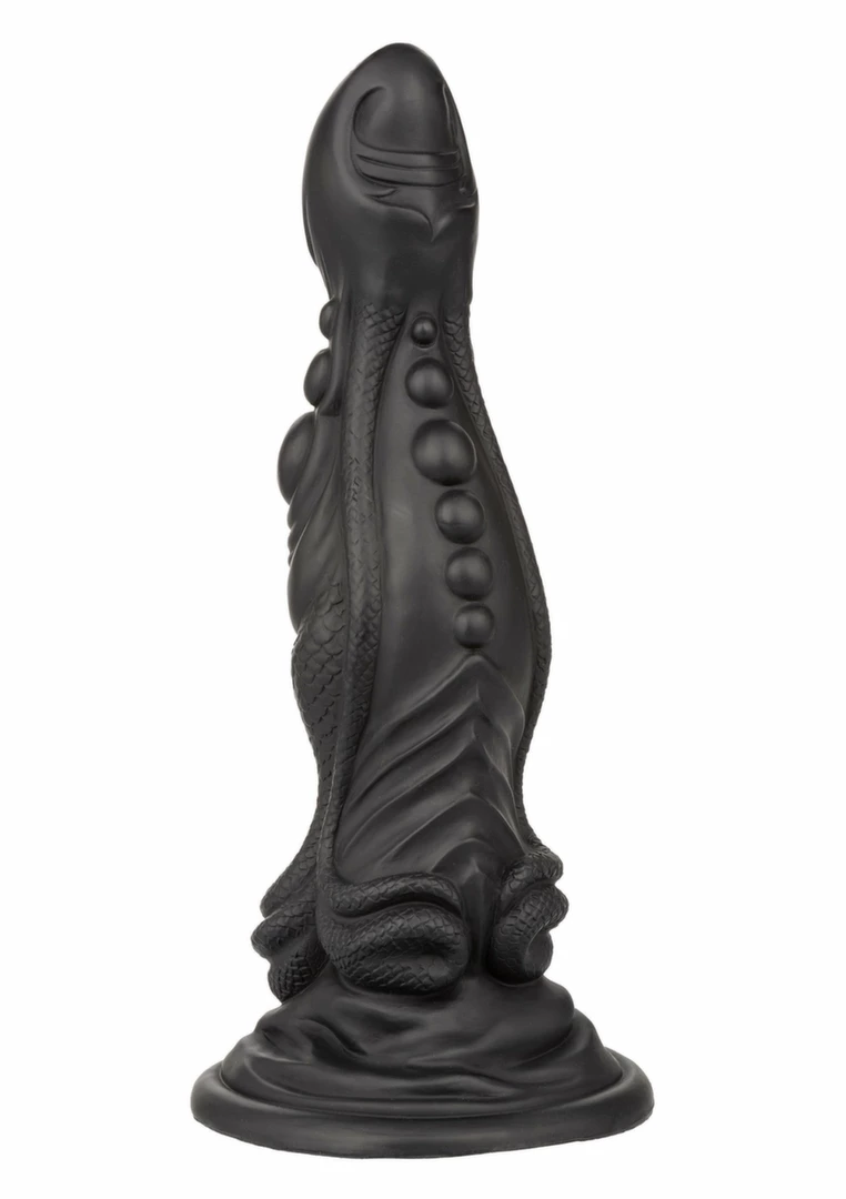 Monster Dong The Colossus 24.75 cm Liquid Silicone Black Model - Anelma sextoys