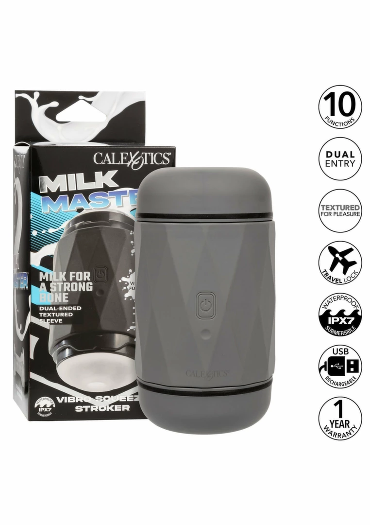 CalExotics Milk Master Vibro Squeeze Stroker - maszyna