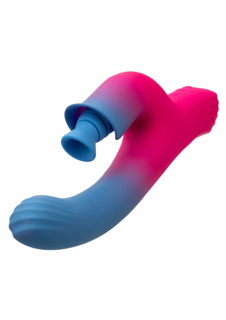CalExotics Dual Stimulator Suction Vibrator silikonowy 2w1