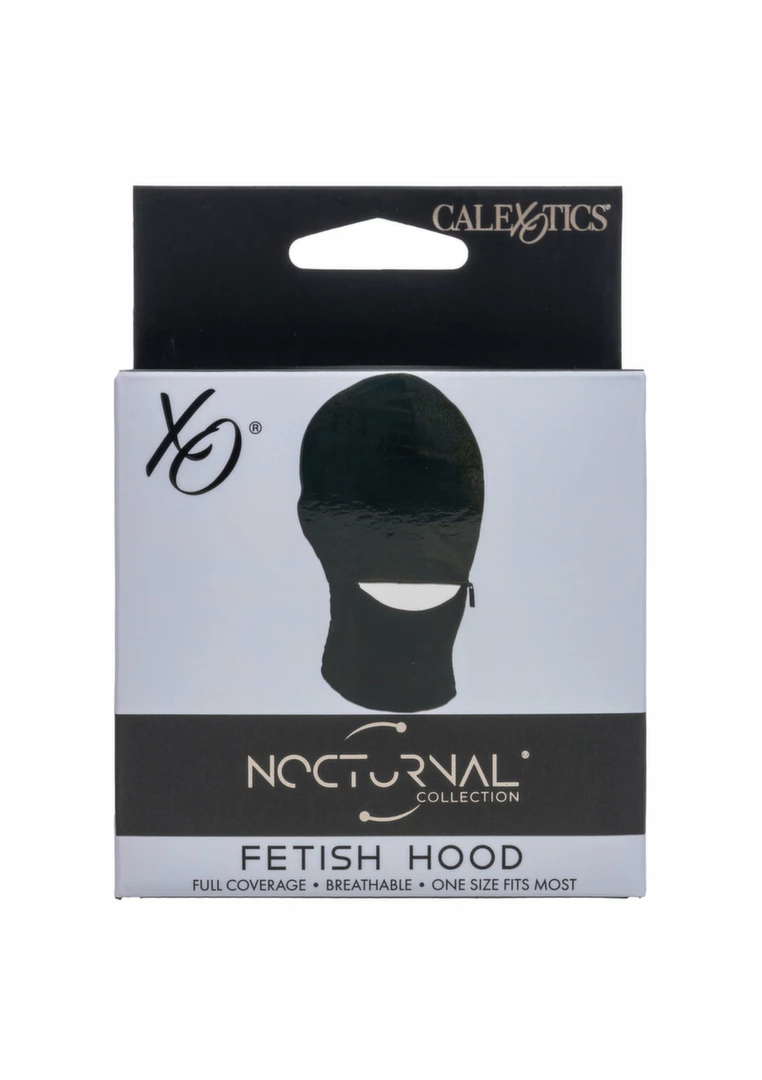 Fetish Hood Sensory Play Mask with Blindfold and Zippered - Anelma Fetish Hood Sensory Play Mask with Blindfold and Zippered