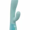 Aura Dual Ripple Silicone Massager 10 Modes Waterproof USB Blue - Anelma Aura Dual Ripple Vibrator silikonowy