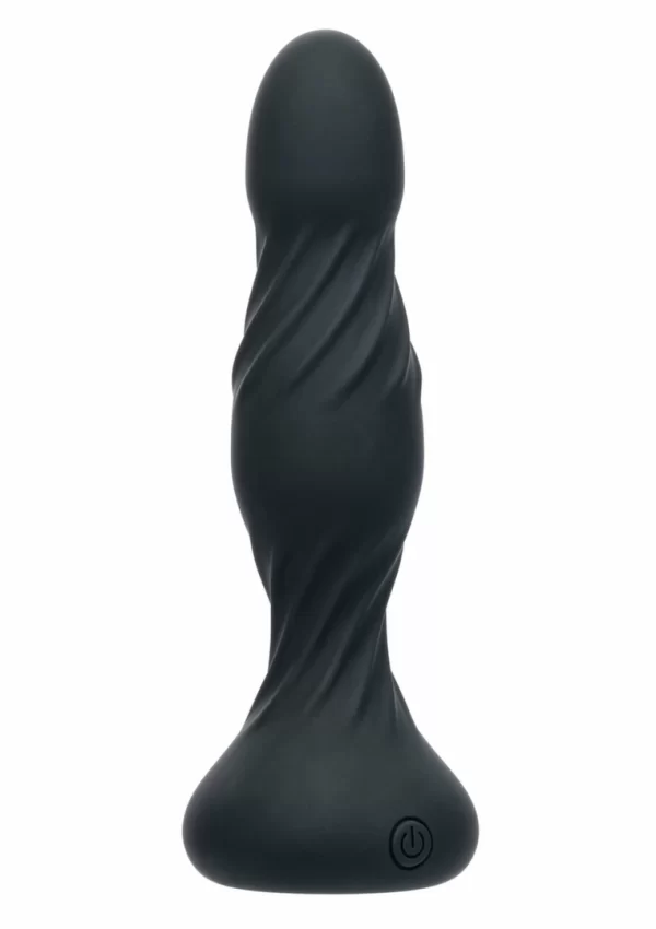 Deep Swirl Probe Silicone Dual Motor Waterproof Intimate Device Black
