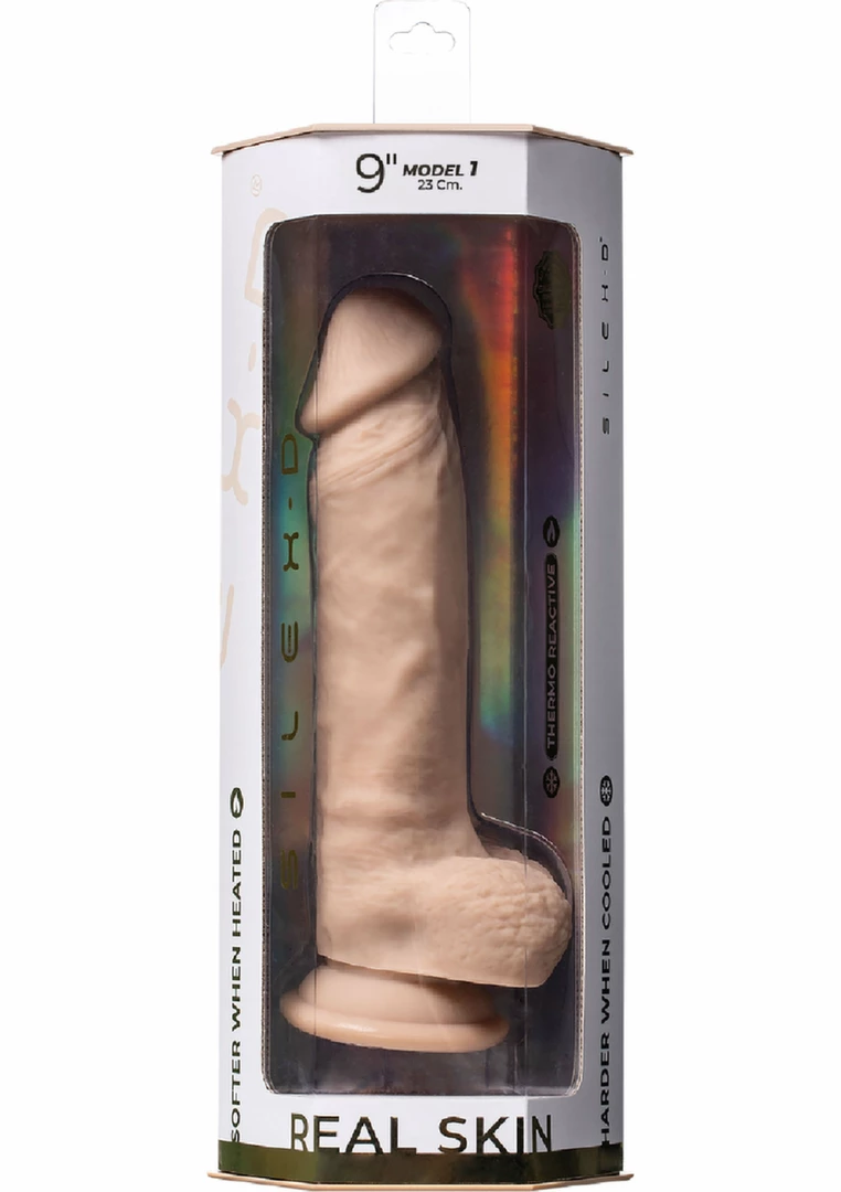 Silex-D Model 1 Real Skin 9" - silikonowy model anatomiczny z przyssawkÄ… - Anelma sexshop