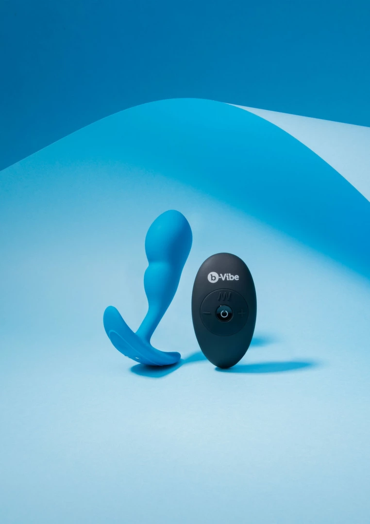 b-Vibe P-Spot SnugPlug Small silikonowy z pilotem