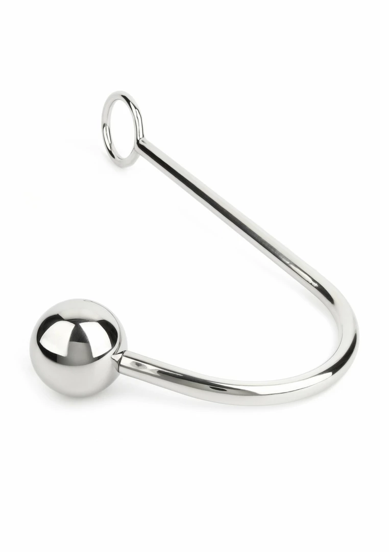 Mr. Steel Bondage Hook Ball 40 mm stal nierdzewna z uchwytem