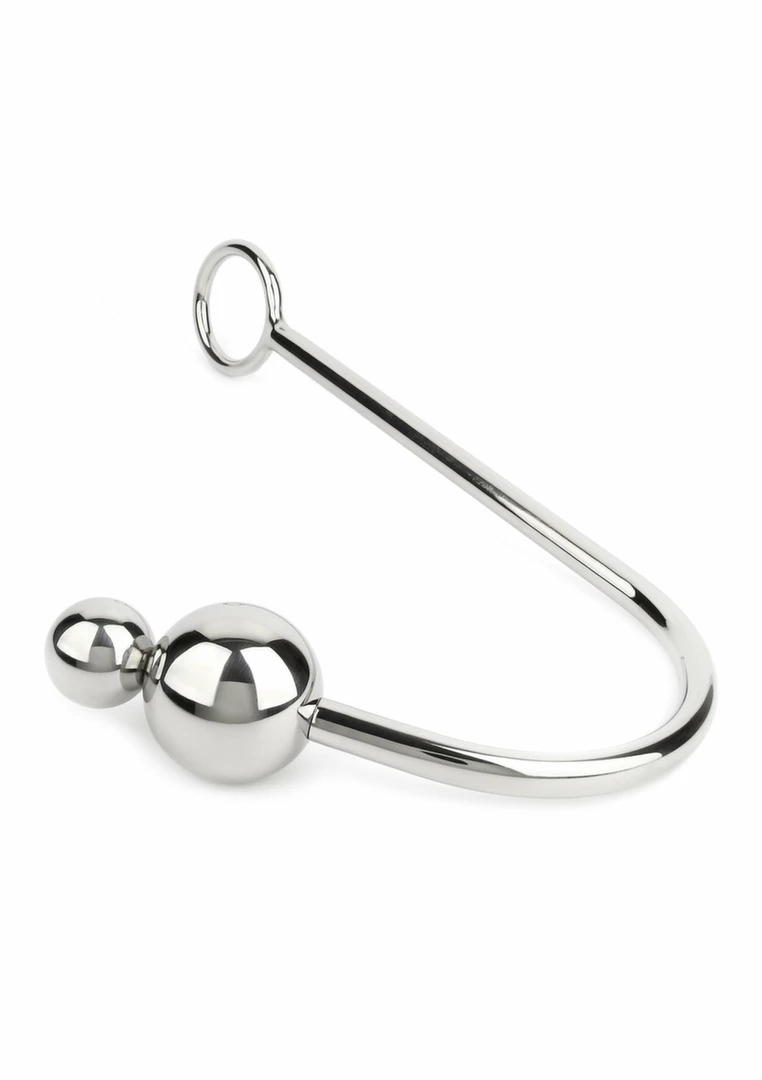 Mr. Steel Anal Hook Double Balls 25+40mm stal nierdzewna