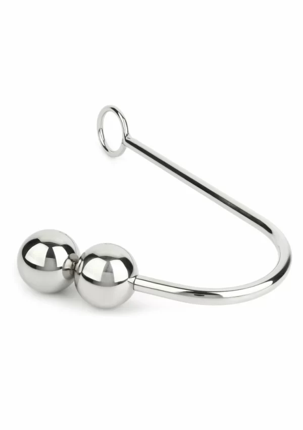 Mr. Steel Anal Hook Double Balls 40+40mm stal nierdzewna