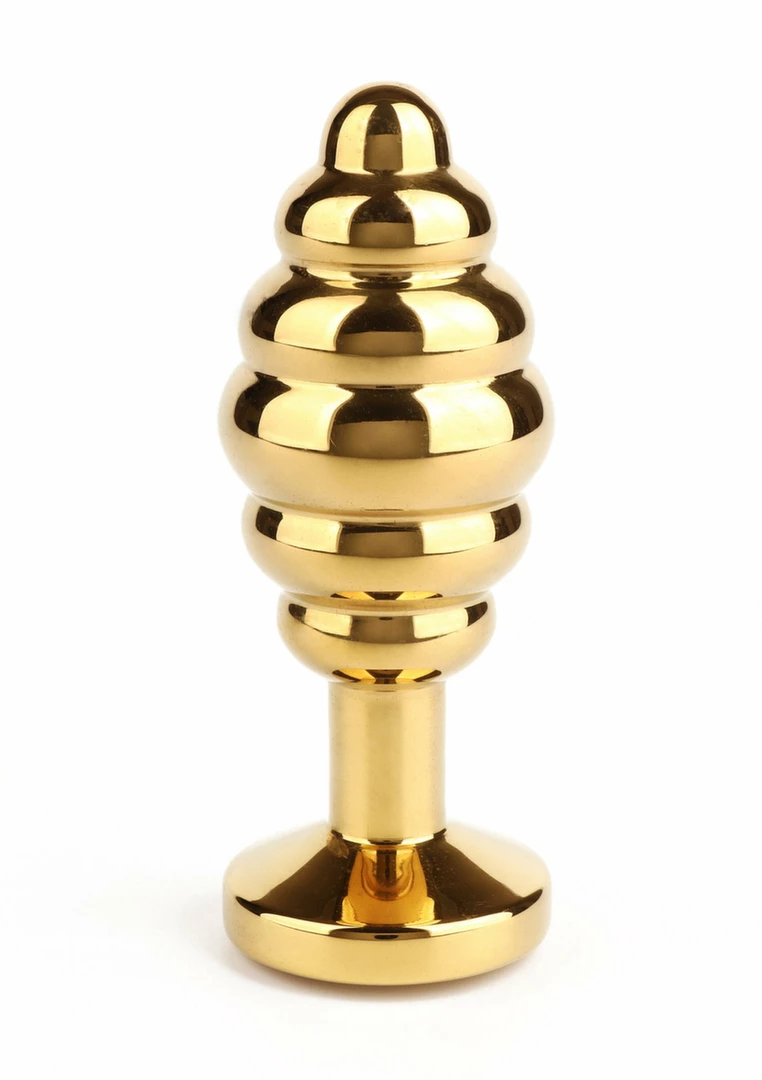 Mr. Steel Twister Medium Stainless Steel Spiral Plug with Jeweled Base. Butt plug