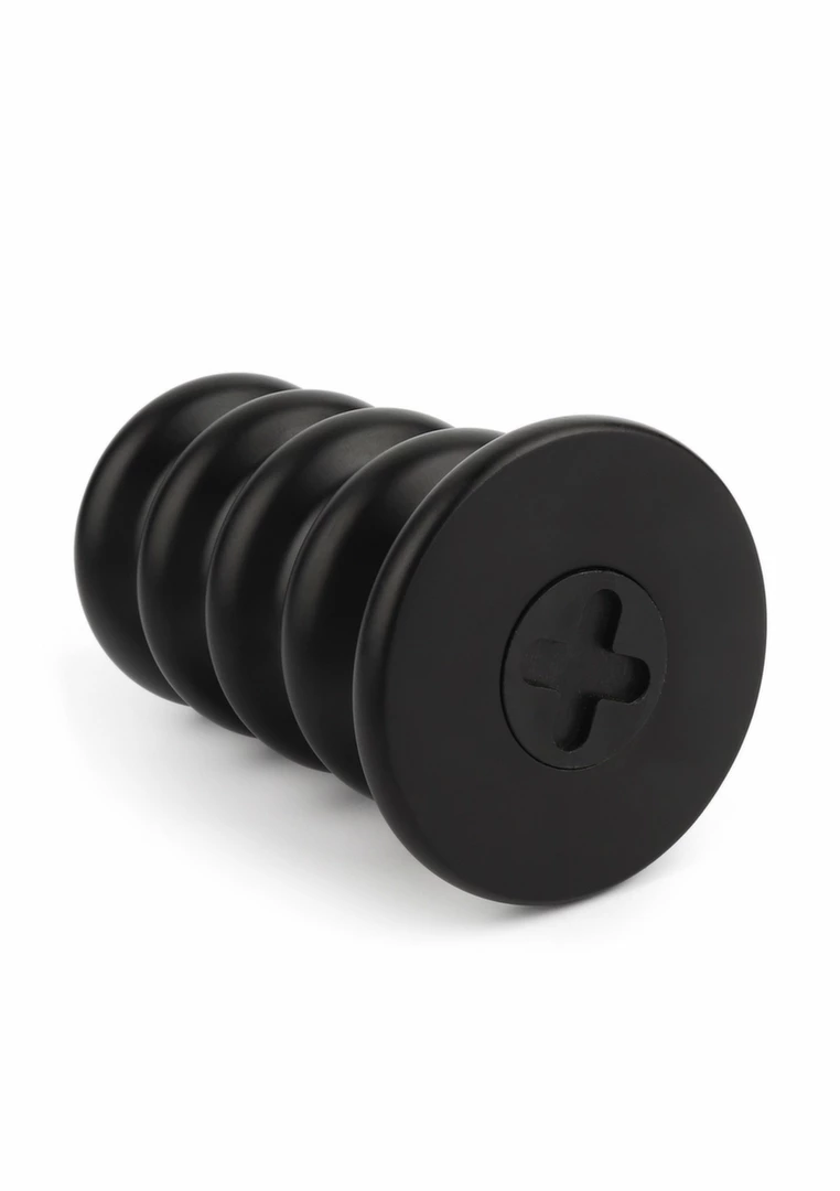 Mr. Steel Ass Blaster Medium Stainless Steel Anal Plug Black. Butt plug. See functions