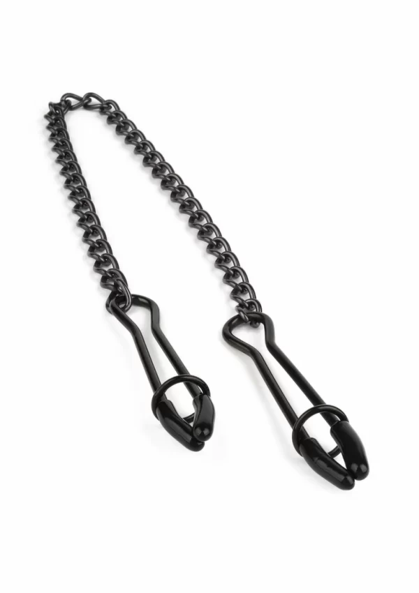 Mr. Steel Tweezer Nipple Clamps Black - regulowane klamry ze stali