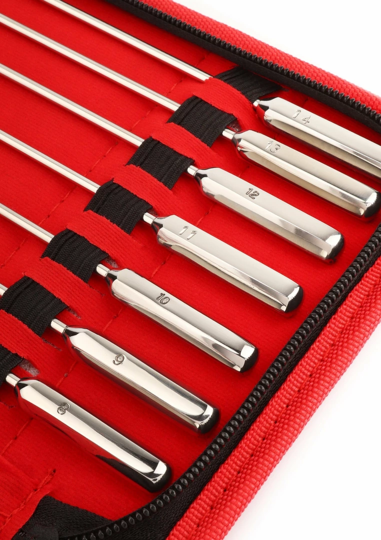 Mr. Steel Rosebud Urethral Sounds Set 13 pcs Stainless Steel