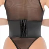 Croco Front Waist Cincher pas modelujÄ…cy z poÅ‚yskiem