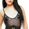 Kinky Diva Buckled Front Waist Cincher elastyczny pas modelujÄ…cy czarny M/L