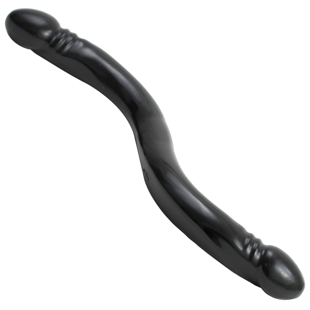 Doc Johnson Double Header dwustronny model wąski 45 cm biały - Anelma eroticshop
