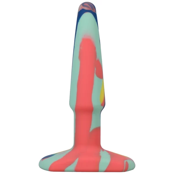 A-Play Groovy Silicone Comfort Plug 10 cm Multicolor by Doc Johnson