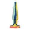 A-Play Groovy Silicone Multicolor Plug 12 cm