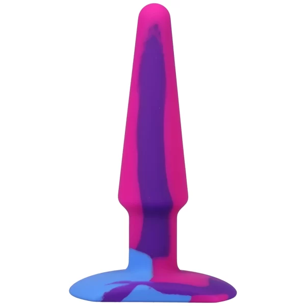 A-Play Groovy Silicone Anal Plug 12cm Multicolor by Doc Johnson