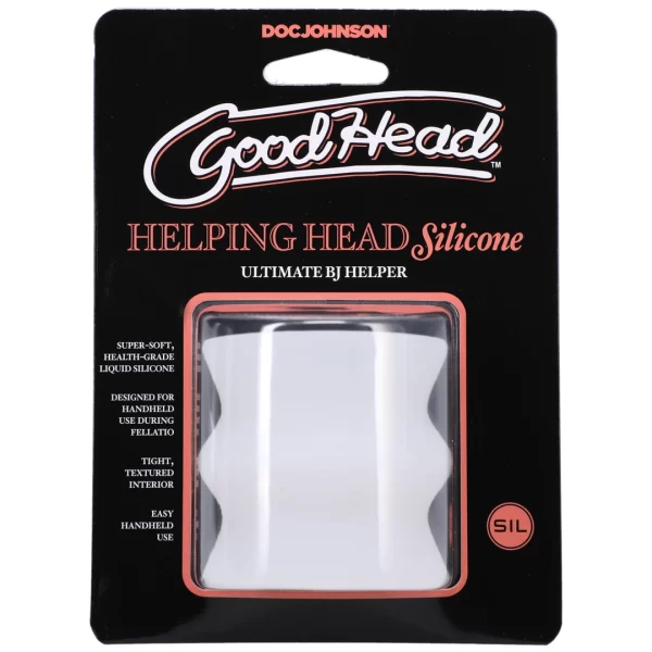 Doc Johnson Helping Head Silicone Sleeve Frosted 2. Automatic. Product details include functions
