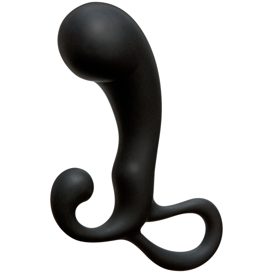 Doc Johnson OptiMALE P-Massager Black Silicone Intimate Wellness Device