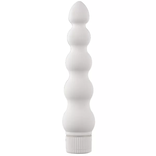 Doc Johnson White Nights Ribbed 18cm - G-pistevibraattori