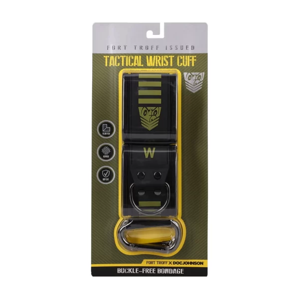 Doc Johnson Kink Tactical Wrist Cuffs Adjustable Black/Green