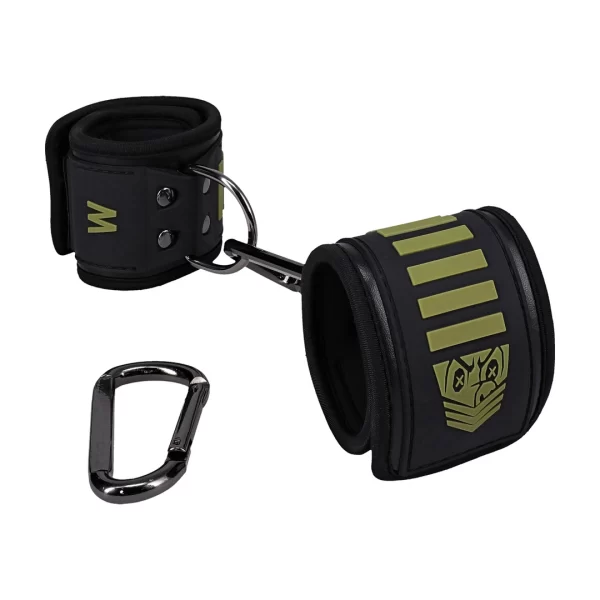 Doc Johnson Tactical opaski nadgarstkowe czarno-zielone regulowane