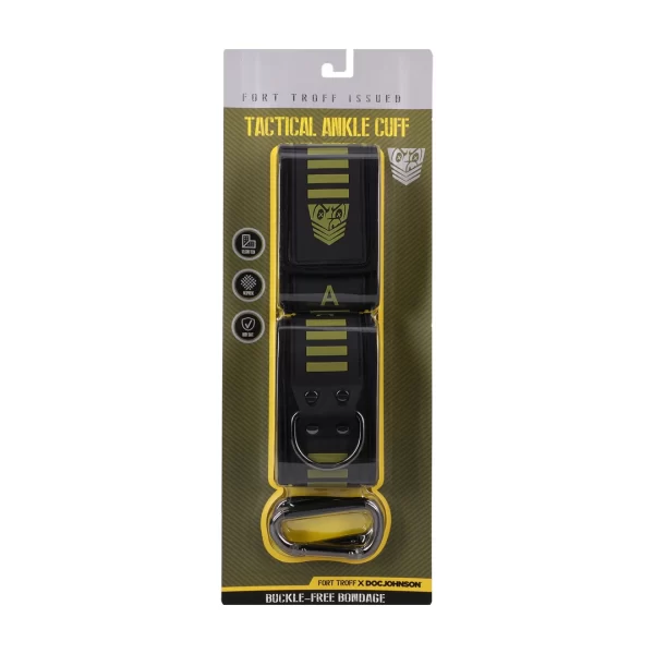 Doc Johnson Kink Tactical Ankle Cuffs Black/Green Neoprene