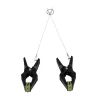 Hardwire Hangers Black/Green - Profesjonalne klamry z szerokimi podkÅ‚adkami