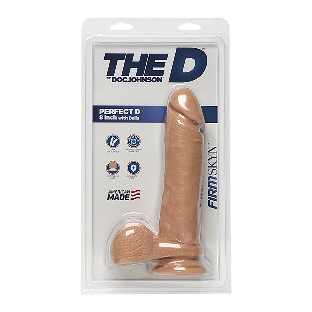 Doc Johnson Perfect 20 cm model z realistycznÄ… powierzchniÄ… i anatomicznÄ… bazÄ… - Anelma eroticshop