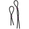 Doc Johnson Silicone Adjustable Intimate Ties Set Black & Purple - Anelma sextoys