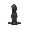 Doc Johnson Rumpy Silicone Anal Plug Set Flexible Matte Black 2 pcs