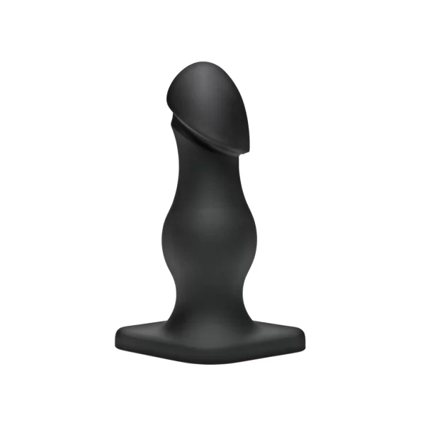 Doc Johnson Rumpy Silicone Anal Plug Set Flexible Matte Black 2 pcs