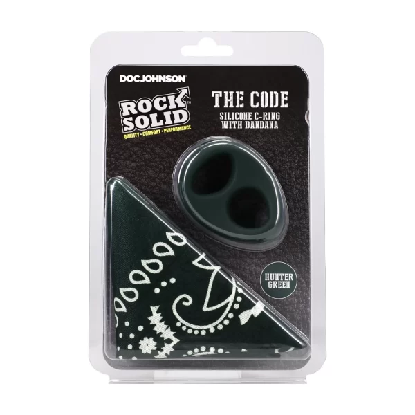 The Code Silicone Ring & Bandana Set Hunter Green