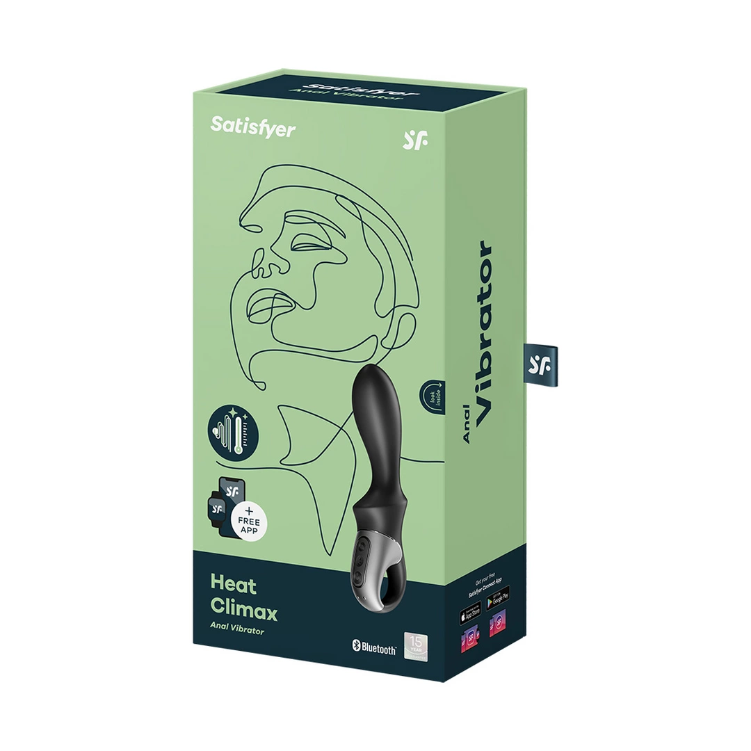 Satisfyer Climax Heat - WibrujÄ…cy korek analny z funkcjÄ… podgrzewania
